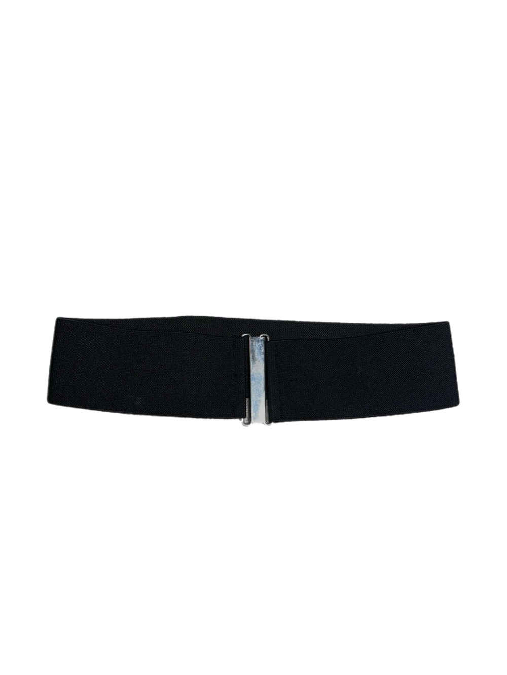 Y2K Elastic Clinch Minimalistic Silver Hardware Belt